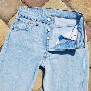 Light wash vintage Levi's 501 jeans